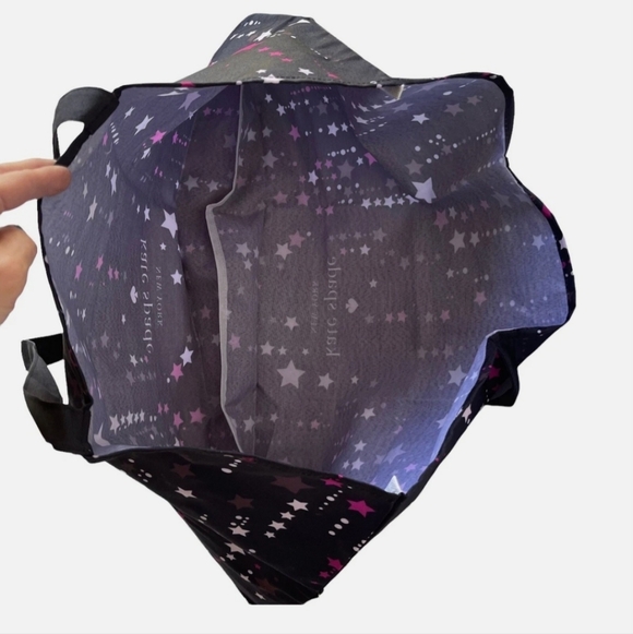 NWOT Kate Spade Black & Pink Star Pattern Tote - Picture 2 of 5